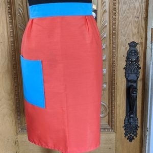 Vintage Mod 60s Vibrant Pop Art Half Apron